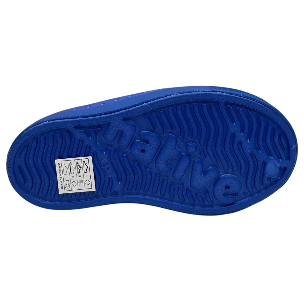 Native Jefferson Toddler Boys Slip-On‎ Cozy Clogs Size 9 Blue-Yellow Warm Shoes